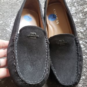 Coach dark brown loafers